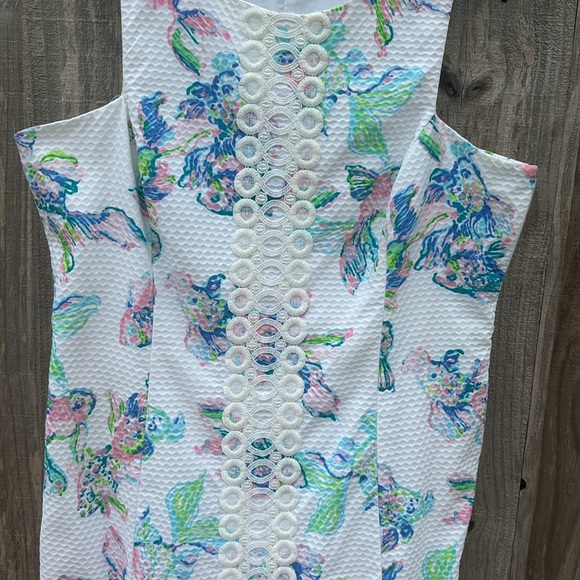 Lilly Pulitzer Sleeveless dress-size-12 fish print - Picture 9 of 14